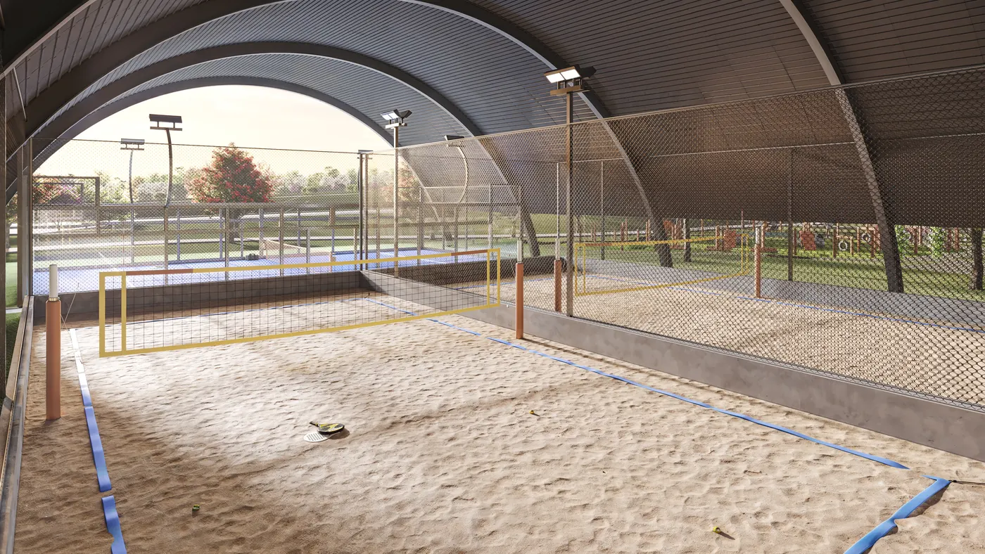 Quadra de Areia e Padel