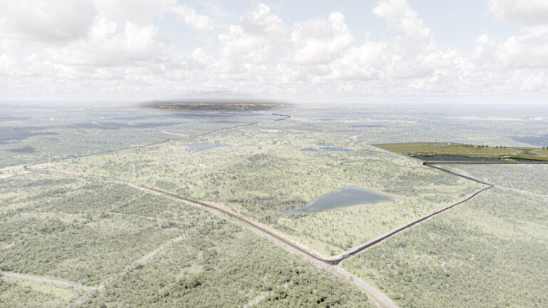 Vista aérea dos terrenos e da infraestrutura do Cenário dos Lagos Home e Wellness, condomínio fechado em Cuiabá, MT